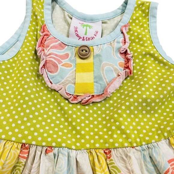Shrimp & Grits Kids Girls Size 2T 3T sleeveless Summer Dress - Picture 2 of 7